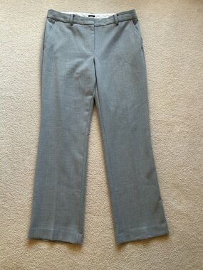 Talbots Freeport Classic Tailored Gray Straight Leg Pants Size 12